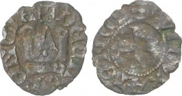Medieval Coins
Catalonia - Aragon
Diner. GRAN COMPANYIA CATALANA (1311-1390). DUCADOS DE ATENAS Y NEOPATRIA. Anv.: DE CLARENCIA. Castillo. Rev.: GVI D...