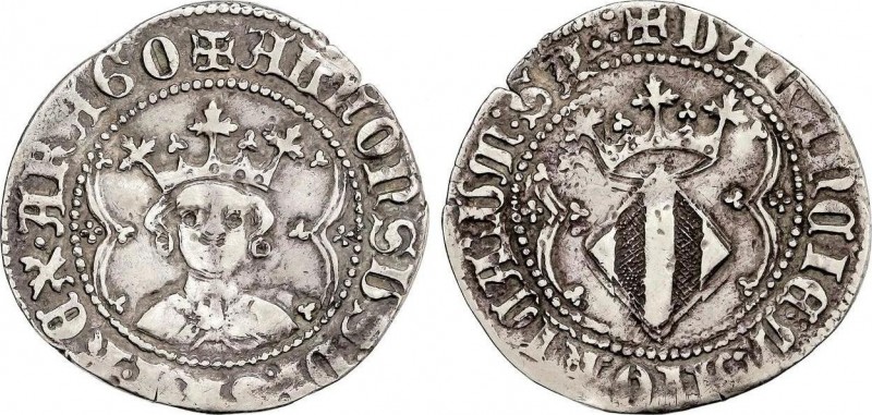 Medieval Coins
Catalonia - Aragon
Ral. ALFONS IV. VALÈNCIA. Anv.: +ALFONSVS:DI:G...