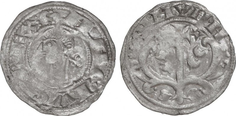 Medieval Coins
Kingdom of Navarra
Dinero. SANCHO VI. Anv.: ¶SANCIVS REX. Efigie ...