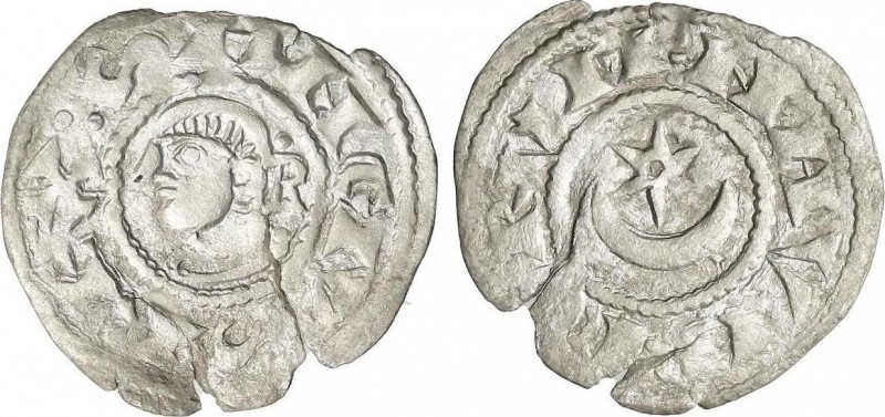 Medieval Coins
Kingdom of Navarra
Dinero. SANCHO VII. Anv.: :SANCIVS REX. Efigie...