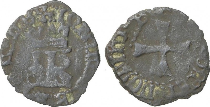 Medieval Coins
Kingdom of Navarra
Cornado. CATALINA y JUAN. Anv.: ¶:IOHANES(...)...