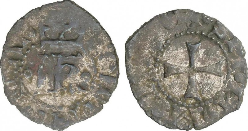 Medieval Coins
Kingdom of Navarra
Cornado. CATALINA y JUAN. Anv.: IOH(...)KAT. I...