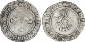 Spanish Monarchy
Ferdinand and Isabella
1/2 Real. BURGOS. 1,49 grs. MUY RARA. AC-192. BC+/MBC-. 