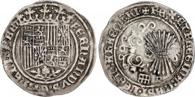Spanish Monarchy
Ferdinand and Isabella
1 Real. SEGOVIA. Rev.: Acueducto y P gótica. 6 flechas. 3,31 grs. Pátina. AC-381. MBC+. 