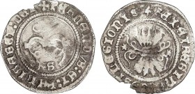Spanish Monarchy
Ferdinand and Isabella
1/4 Real. SEVILLA. Anv.: S bajo el yugo. Rev.: Haz de 5 flechas entre estrellas. 0,76 grs. (Cospel algo faltad...