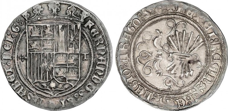 Spanish Monarchy
Ferdinand and Isabella
1 Real. TOLEDO. Anv.: 5 puntos en forma ...