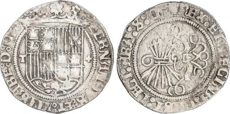 Spanish Monarchy
Ferdinand and Isabella
1 Real. TOLEDO. Anv.: T - Escudo - +. Re...