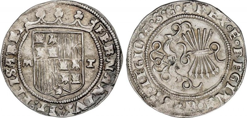 Spanish Monarchy
Ferdinand and Isabella
1 Real. TOLEDO. Anv.: M - Escudo - T. 3,...