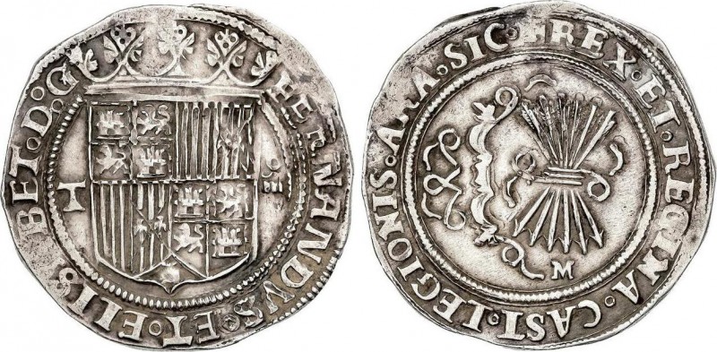 Spanish Monarchy
Ferdinand and Isabella
4 Reales. TOLEDO. Anv.: T - Escudo - ¶. ...