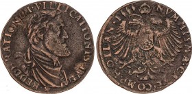 Spanish Monarchy
Charles I (V of the Holy Roman Empire)
Jetón. 1555. ABDICACIÓN DE LOS PAÍSES BAJOS. 3,68 grs. AE. Ø 29 mm. En la abdicación de Brusel...