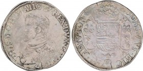 Spanish Monarchy
Philip II
Escudo Felipe. 1557. NIMEGA. Gueldres. 33,79 grs. AR. Pátina. (Acuñación floja y pequeña grieta). VANHOUDT-253.NIJ ; Vti-11...