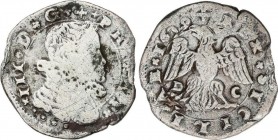Spanish Monarchy
Philip III
4 Taris. 1609-D.C. MESSINA. SICILIA. 9,45 grs. AR. Vti-125. BC+. 