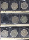 Lots and Collections
Lote 19 monedas 5 Pesetas. 1869 a 1885. I REPÚBLICA a ALFONSO XII. La de 1869 fecha retocada. Todas diferentes, la mayoría con ci...