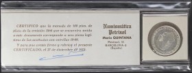 Estado Español
100 Pesetas. 1966 (*19-69). Palo recto. Precintado y con certificado de autenticidad. PRUEBA. 