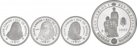Juan Carlos I
Juan Carlos I
Serie 4 monedas 2.000 (3) y 10.000 Pesetas. 1997. III CENTENARIO CASA DE BORBÓN. AR. I Serie. Fernando VI, Felipe V, Luis ...