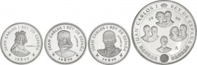 Juan Carlos I
Juan Carlos I
Serie 4 monedas 2.000 (3) y 10.000 Pesetas. 1999. III CENTENARIO CASA DE BORBÓN. AR. III Serie. Isabel II, Alfonso XII, XI...