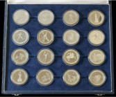 Juan Carlos I
Barcelona´92 Olympics
Serie 16 monedas 2.000 Pesetas. 1991 a 1992. AR. Series I a IV. Colección completa en plata. En estuche, sin certi...
