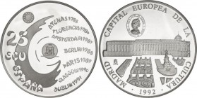 Juan Carlos I
Ecu Issues
25 Ecu. 1992. AR. Capital Europea de la Cultura. En estuche original, sin certificado. HG-613. FDC. 