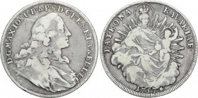 World Coins
German States
Lote 2 monedas Thaler. 1757 y 1785. MAXIMILIANO III JOSÉ y FEDERICO AUGUSTO III. BAVIERA y SAJONIA. 27,65 y 27,90 grs. AR. K...