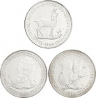 World Coins
Andorra
Serie 3 monedas 20 Diners. 1984. AR. Vida Salvaje: Ardilla, Gamo y Oso. En estuche original con certificado. KM-22,23,24. PROOF. 
