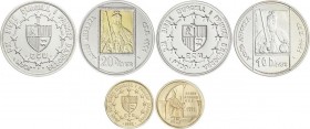 World Coins
Andorra
Serie 3 monedas 10, 20 y 25 Diners. 1992. AR, AR+AU y AU (583). Acuerdo Andorra-CEE: Carlomagno y San Ermengol. 20 Diners Tirada 5...