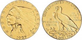 World Coins
United States of America
2-1/2 Dólares. 1927. 4,06 grs. AU/850. Reproducción Tipo Indio. EBC-. 