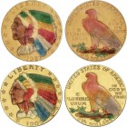 World Coins
United States of America
Lote 2 monedas 2-1/2 Dólares. 1909 Y 1927. AU. Con esmaltes multicolores en anveso y reverso. Reproducciones tipo...