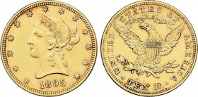 World Coins
United States of America
10 Dólares. 1895. FILADELFIA. 16,69 grs. AU. Fr-158; KM-102. MBC+. 