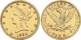 World Coins
United States of America
10 Dólares. 1899. FILADELFIA. 16,70 grs. AU. Coronet Head. Fr-158; KM-102. EBC-. 