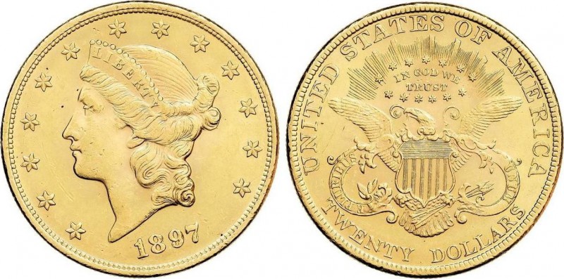 World Coins
United States of America
20 Dólares. 1897. FILADELFIA. 33,39 grs. AU...