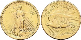 World Coins
United States of America
20 Dólares. 1915-S. SAN FRANCISCO. 33,38 grs. AU. Saint Gaudens. Fr-186; KM-131. EBC. 