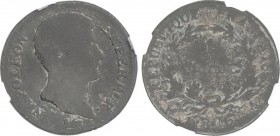 World Coins
France
1 Franco. 1806A. NAPOLEÓN. AR. Encapsulada por NN-COINS como F10 nº: (2762877-014). KM-672.1. BC+. 