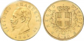 World Coins
Italy
20 Liras. 1865. VÍCTOR MANUEL II. AU. Con certificado de autenticidad por: Numismatica Subalpina (8.9.2016 - ´SPL+´) Italia. Fr-11; ...