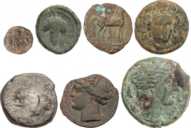 Lots and Collections
Ancient Greece
Lote 7 monedas. Incluye Didracma de Neapolis...