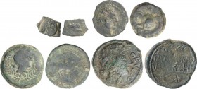 Lots and Collections
Celtiberian Coins
Lote 4 monedas 1/8 Calco, Semis (2) y As. CARISA, EBUSUS y OBULCO (2). AE. Incluye : 1/8 Calco Ebusus, Semis Ca...