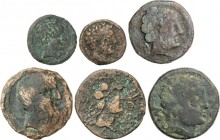 Lots and Collections
Celtiberian Coins
Lote 48 monedas Semis a As. BELIGIOM, BILBILIS, DERTOSA (2), CARTEIA, COLONIA PATRICIA, SECAISA, MALACA, TARRAC...