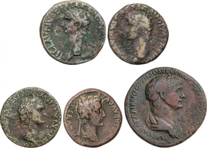 Lots and Collections
Roman Coins
Lote 8 cobres. TIBERIO, CLAUDIO, VESPASIANO,  D...