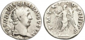 Lots and Collections
Roman Coins
Lote 2 monedas Denario. Acuñadas el 98-111 y 117- 138  d.C. TRAJANO y ADRIANO. Rev.: P. M. TR. P. COS. IIII P. P. Vic...