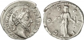 Lots and Collections
Roman Coins
Lote 4 monedas Denario. MARCO AURELIO. Rev.: COS II, SALVTI AVG COS III, TR POT X COS II y TR PXXXIIII IMP X COS III ...