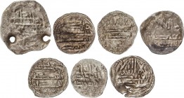 Lots and Collections
Al Andalus and Islamic Coins
Lote 7 monedas 1/2 (6) y 1 Dirham. ¿MUHAMMAD BEN AL QASSIM?, ABD AL MUTTALIB e IMITACIONES BÁRBARAS....