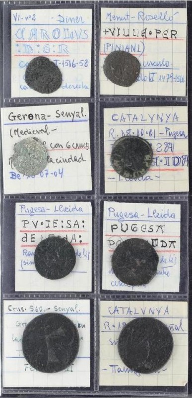 Lots and Collections
Medieval Coins
Lote 8 monedas Menut a Senyal. GIRONA (2) LL...