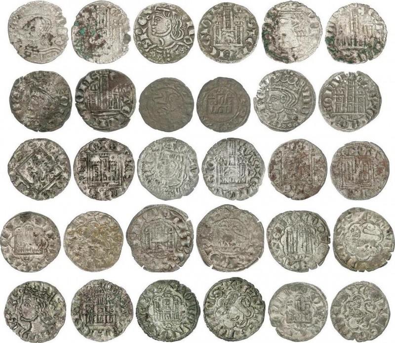 Lots and Collections
Medieval Coins
Lote 15 monedas. ALFONSO X, ALFONSO XI. Ve. ...