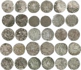 Lots and Collections
Medieval Coins
Lote 15 monedas. ALFONSO X, ALFONSO XI. Ve. Incluye dineros, noven, cornado, de varias cecas. A EXAMINAR. BC a MBC...