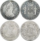 Lots and Collections
Spanish Monarchy
Lote 2 monedas 4 Reales. 1775, 1783. MÉXICO, POTOSI. F.F.y J.R. (1775 Perforación reparada). A EXAMINAR. AC-896,...