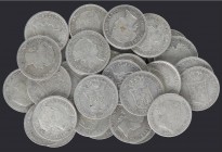 Lots and Collections
Spanish Monarchy
Lote 29 monedas 40 Céntimos de Escudo. 1865(8), 1866(16) y 1867(5). MADRID. AC-500/502. MBC- a MBC+. 