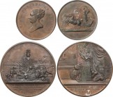 Lots and Collections
Spanish Monarchy
Lote 2 medallas ´Regreso de María Cristina y Nacimiento Príncipe Alfonso´. 1844 y 1857. AE. Regreso de María Cri...