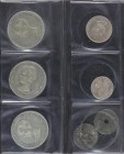 Lots and Collections
Alfonso XIII
Lote 7 monedas 25 Céntimos a 5 Pesetas. Ar, CuNi. 25 Céntimos 1925 y 1927, 1 Peseta 1905 FALSA, 2 Pesetas 1905 y 5 P...
