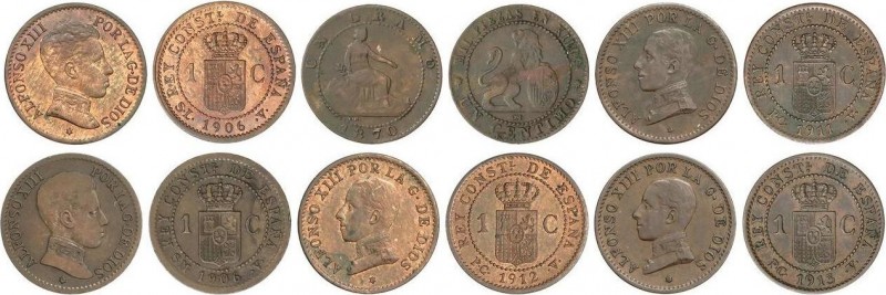 Lots and Collections
Lots and Collections
Serie 6 monedas 1 Céntimo. 1870 a 1913...