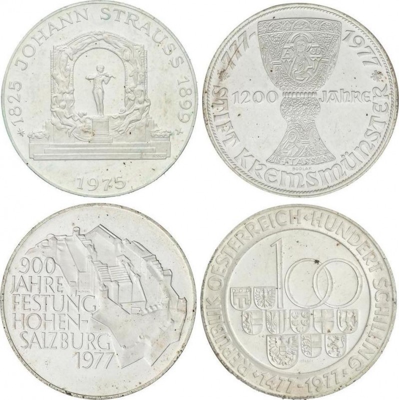 Lots and Collections
World Coins
Lote 4 monedas 100 Schilling. 1975 a 1977. AR. ...