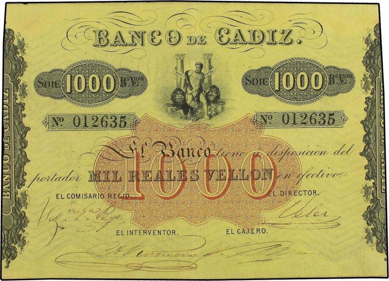 Spanish Banknotes
Spanish Banknotes
1.000 Reales de Vellón. (25 Julio 1847). BAN...